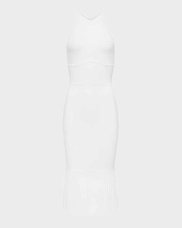 Kimi Pleated-Hem Knit Dress